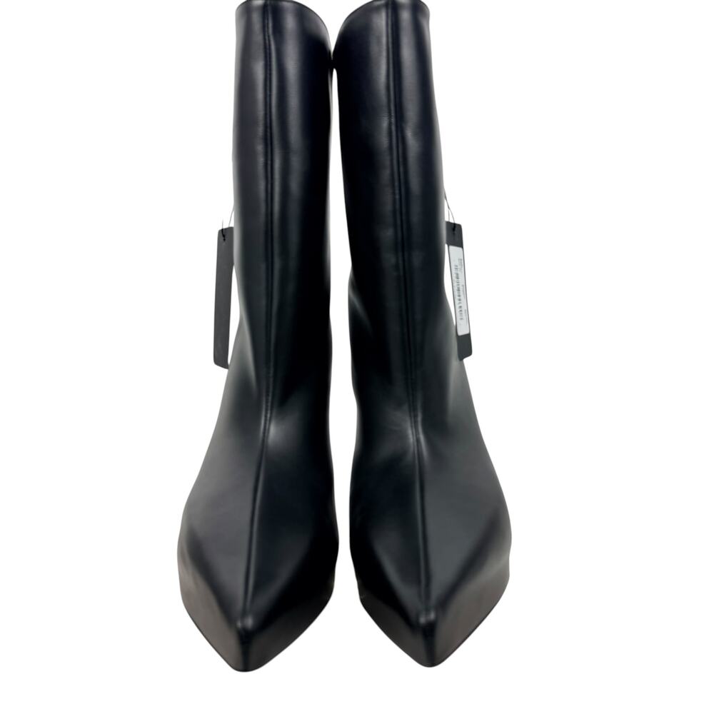 New Givenchy Shark Lock Wedge Platform Ankle Boots Black Size 41 - Picture 4 of 11